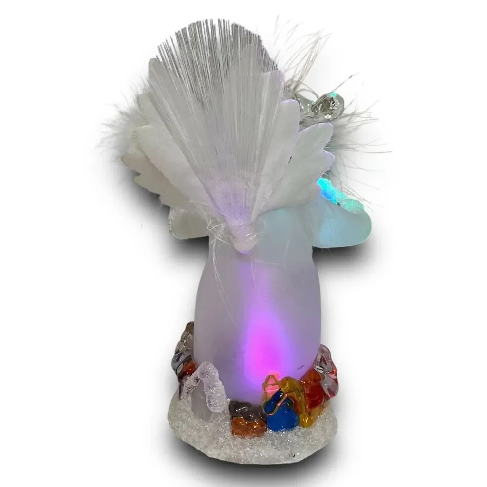 Acrylic Frosted Lighted Snowman Color Changing Christmas Figurines